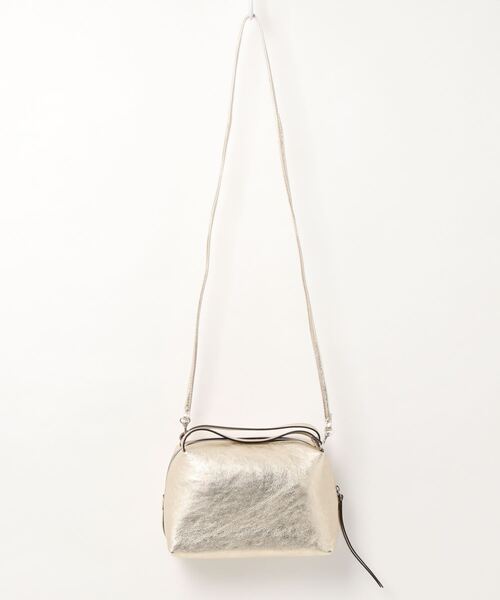 GIANNI CHIARINI アリファ M シルバー ショルダーバッグ GIANNI CHIARINI(ジャンニ キアリーニ)】 ALIFA SILVER