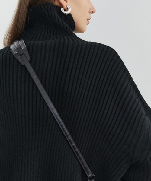 Fano Studios（ファノ ストゥディオズ）の「【Fano Studios】Harf zip rib knit FD20S097（ニット/セーター・レディース・ブラック・S/L/M）」の17枚目の写真