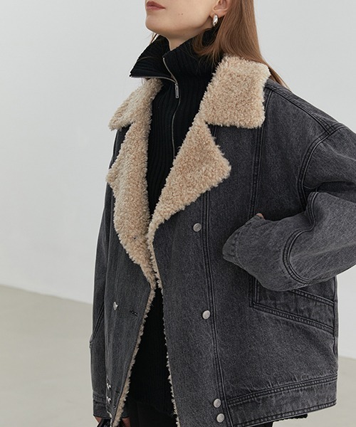 Fano Studios（ファノ ストゥディオズ）の「【Fano Studios】Harf zip rib knit FD20S097（ニット/セーター・レディース・ブラック・S/L/M）」の21枚目の写真