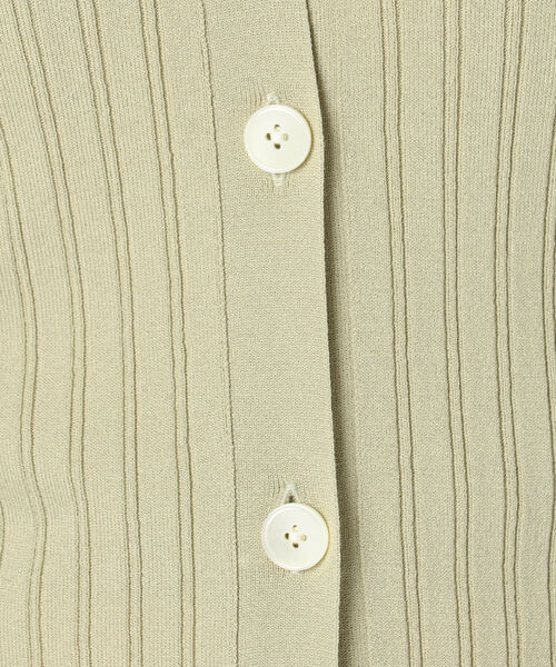 NOLLEY’S Sophi（ノーリーズソフィ）の「リブVネックカーディガン（カーディガン/ボレロ・レディース・オフホワイト/グレー/ライトグリーン/サーモンピンク・38）」の11枚目の写真