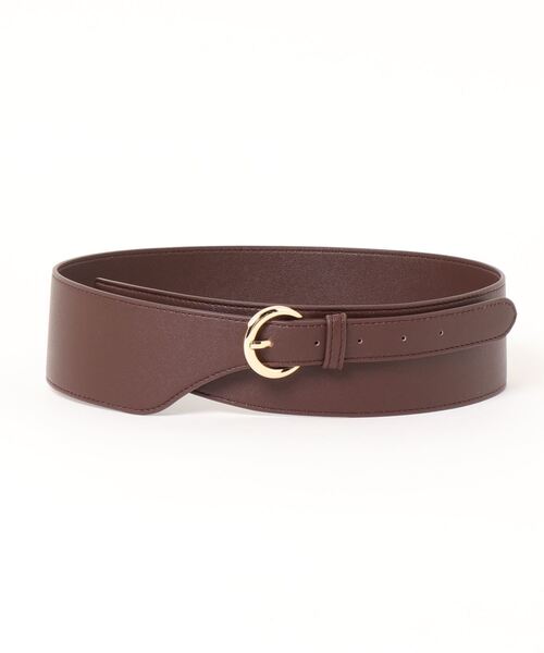 earth music&ecology(アースミュージックアンドエコロジー)の「ワイドバックルベルト *(ベルト・レディース・ブラック/ダークブラウン/キャメル・FREE)」の2枚目の写真