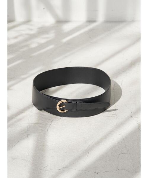 earth music&ecology(アースミュージックアンドエコロジー)の「ワイドバックルベルト *(ベルト・レディース・ブラック/ダークブラウン/キャメル・FREE)」の6枚目の写真