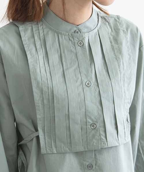 bohmal（ボマール）の「タックヨークセットシャツ（シャツ/ブラウス・レディース・グリーン/ホワイト/ブラック・FREE）」の11枚目の写真