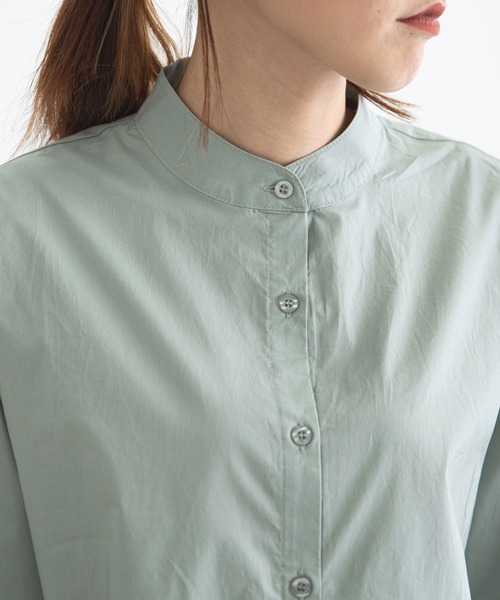 bohmal（ボマール）の「タックヨークセットシャツ（シャツ/ブラウス・レディース・グリーン/ホワイト/ブラック・FREE）」の12枚目の写真