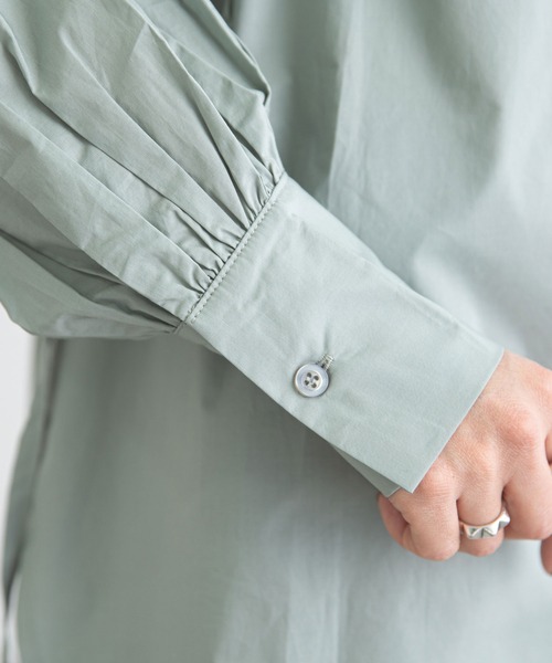 bohmal（ボマール）の「タックヨークセットシャツ（シャツ/ブラウス・レディース・グリーン/ホワイト/ブラック・FREE）」の13枚目の写真