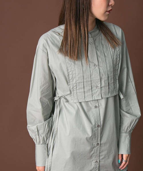 bohmal（ボマール）の「タックヨークセットシャツ（シャツ/ブラウス・レディース・グリーン/ホワイト/ブラック・FREE）」の17枚目の写真