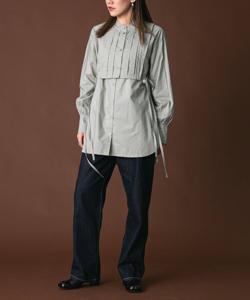 bohmal（ボマール）の「タックヨークセットシャツ（シャツ/ブラウス・レディース・グリーン/ホワイト/ブラック・FREE）」の19枚目の写真