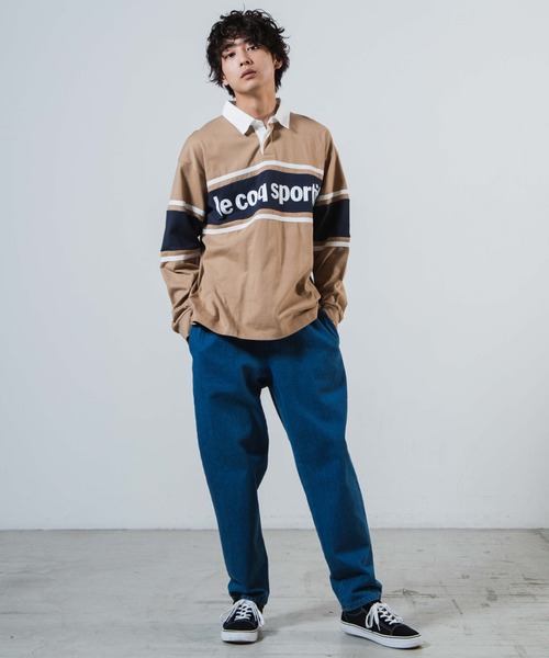 LE COQ SPORTIF フランス ラガーシャツ L 【タグ付き　新品】 LE COQ SPORTIF フランス ラガーシャツ L