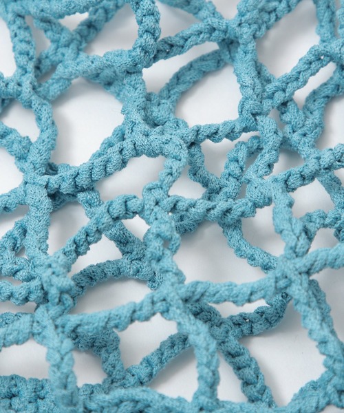 ROCKET x LUNCH（ロケットアンドランチ）の「ROCKET×LUNCH／透かし編みビスチェ 2932501（チューブトップ・レディース・ライトブルー/ナチュラル/ブラック・SMALL）」の18枚目の写真