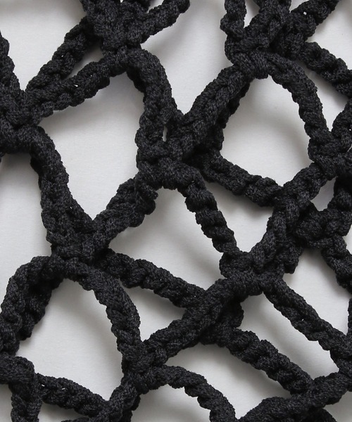 ROCKET x LUNCH（ロケットアンドランチ）の「ROCKET×LUNCH／透かし編みビスチェ 2932501（チューブトップ・レディース・ライトブルー/ナチュラル/ブラック・SMALL）」の11枚目の写真