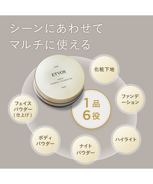 ETVOS（エトヴォス）の「ナイトミネラルファンデーション（化粧下地・レディース・その他・FREE）」の3枚目の写真