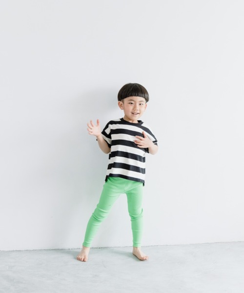 LOWRYS FARM(ローリーズファーム)の「USAフトボーダーTシャツ 937151(Tシャツ/カットソー・キッズ・ブラウン/イエロー/ブラック/レッド/ベージュ/グリーン/ピンク/モカ・110cm/140cm/120cm/150cm/130cm/150cm(140-150cm)/140cm(130-140cm)/110cm(100-110cm)/120cm(110-120cm)/130cm(120-130cm))」の21枚目の写真