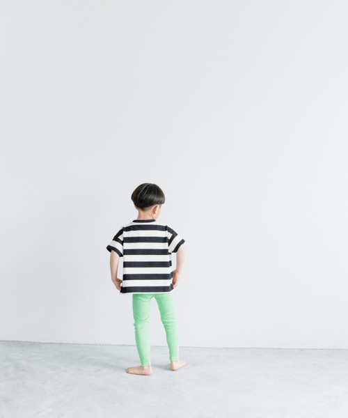 LOWRYS FARM(ローリーズファーム)の「USAフトボーダーTシャツ 937151(Tシャツ/カットソー・キッズ・ブラウン/イエロー/ブラック/レッド/ベージュ/グリーン/ピンク/モカ・110cm/140cm/120cm/150cm/130cm/150cm(140-150cm)/140cm(130-140cm)/110cm(100-110cm)/120cm(110-120cm)/130cm(120-130cm))」の22枚目の写真