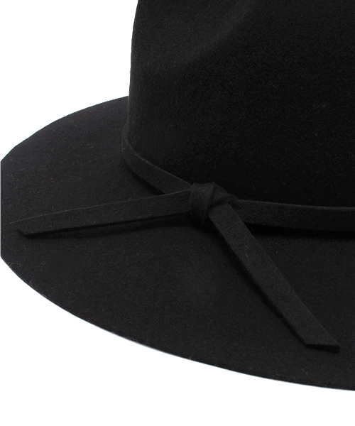 DISCOAT（ディスコート）の「【Discoat】フェルトつば広HAT（ハット・レディース・ブラック/ベージュ・ﾌﾘ-）」の9枚目の写真