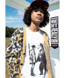 SEVESKIG（セヴシグ）の「SEVESKIG/セヴシグ/LEOPARD MOHAIR CARDIGAN