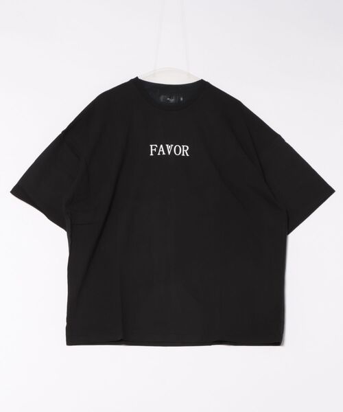 JUGLANS(ユグランス)の「【RINGS】アーチ刺繍BIGTEE(Tシャツ/カットソー・メンズ・ブラック/ホワイト/サックスブルー・M/L)」の2枚目の写真
