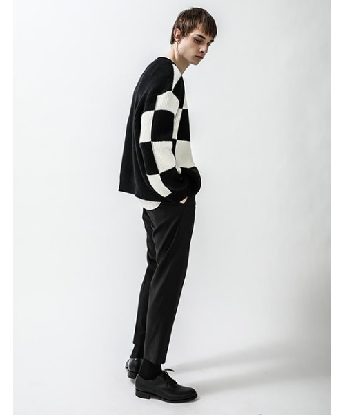 WRAPINKNOT(ラッピンノット)の「【WRAPINKNOT】EX.FLAGCHECK CARDIGAN(カーディガン/ボレロ・メンズ・チェック・3/2)」の2枚目の写真