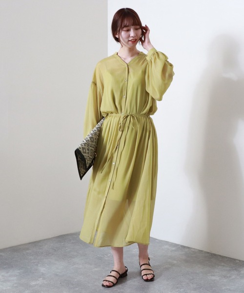 archives（アルシーヴ）の「【入荷禁止】ラメシアースキッパーワンピ（ワンピース・レディース・ベージュ/パープル/イエロー/グリーン・MEDIUM）」の11枚目の写真