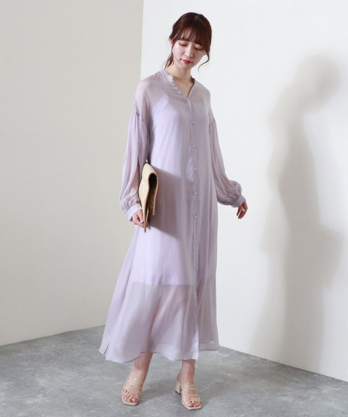 archives（アルシーヴ）の「【入荷禁止】ラメシアースキッパーワンピ（ワンピース・レディース・ベージュ/パープル/イエロー/グリーン・MEDIUM）」の15枚目の写真