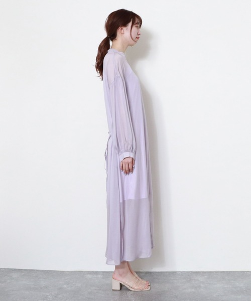 archives（アルシーヴ）の「【入荷禁止】ラメシアースキッパーワンピ（ワンピース・レディース・ベージュ/パープル/イエロー/グリーン・MEDIUM）」の6枚目の写真