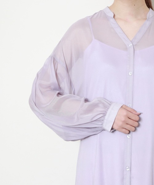 archives（アルシーヴ）の「【入荷禁止】ラメシアースキッパーワンピ（ワンピース・レディース・ベージュ/パープル/イエロー/グリーン・MEDIUM）」の10枚目の写真