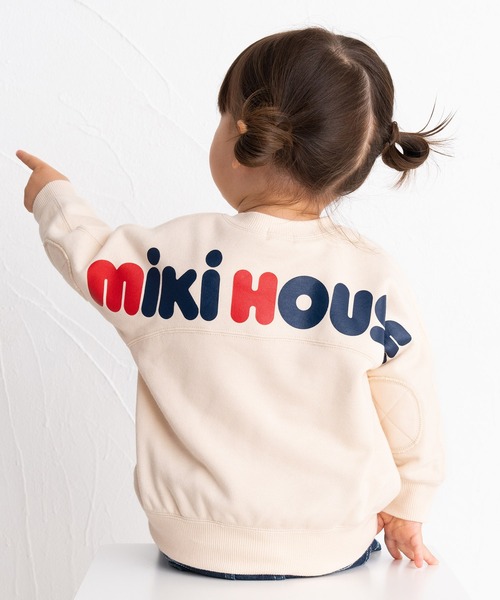 MIKI HOUSE（ミキハウス）の「バックロゴトレーナー（スウェット・キッズ・ネイビー/アイボリー/その他5・80ｃｍ/90cm/110cm/100cm/120cm/130cm/140cm/150cm）」の6枚目の写真