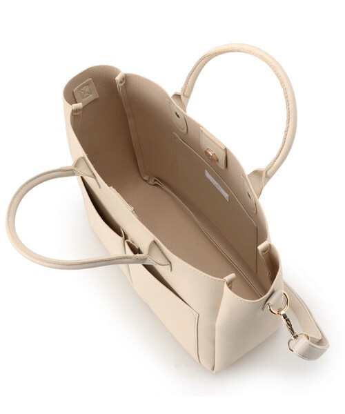 DRESKIP（ドレスキップ）の「◆フロントポケットA4トート（トートバッグ・レディース・ブラック/グレー/アイボリー・00）」の8枚目の写真