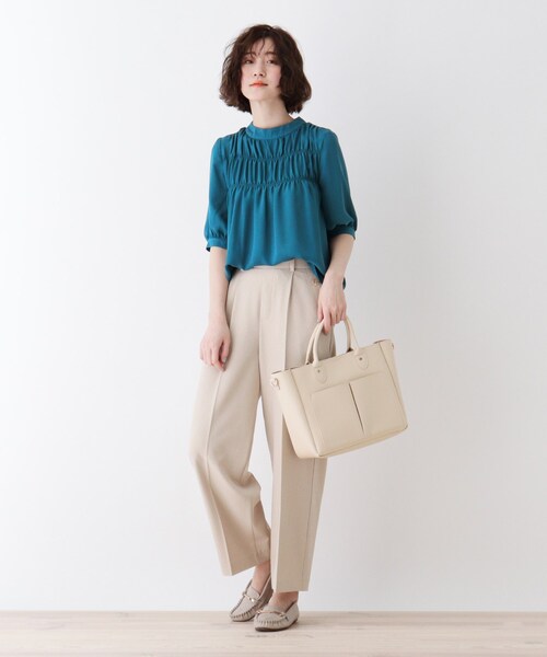 DRESKIP（ドレスキップ）の「◆フロントポケットA4トート（トートバッグ・レディース・ブラック/グレー/アイボリー・00）」の11枚目の写真