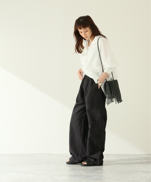 ARMEN(アーメン)の「【ARMEN/アーメン】ONE-TUCK PANTS:パンツ(その他パンツ・レディース・チャコールグレー/ライトグレー・MEDIUM)」の8枚目の写真
