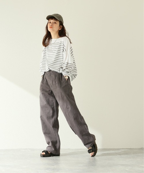 ARMEN(アーメン)の「【ARMEN/アーメン】ONE-TUCK PANTS:パンツ(その他パンツ・レディース・チャコールグレー/ライトグレー・MEDIUM)」の15枚目の写真