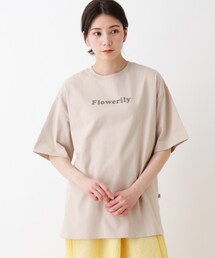 SHOO・LA・RUE | USAコットンアソートプリントラウンドヘムTシャツ(Tシャツ/カットソー)
