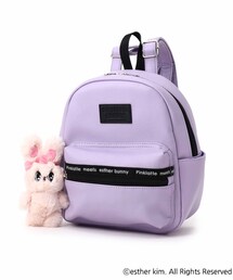 PINK-latte（ピンクラテ）の「【ESTHER BUNNY】ぬいぐるみ付合皮リュック（バックパック/リュック・キッズ）」