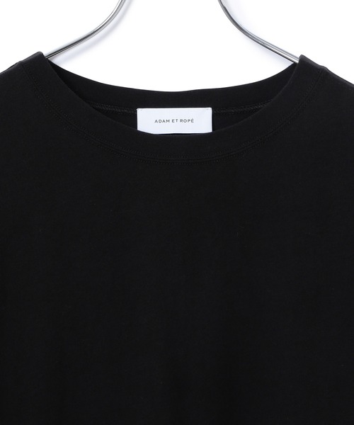 ADAM ET ROPE'（アダムエロペ）の「リラックスTシャツ（Tシャツ/カットソー・レディース・ブラック/ライトグレー/ホワイト/クリーム・FREE）」の11枚目の写真