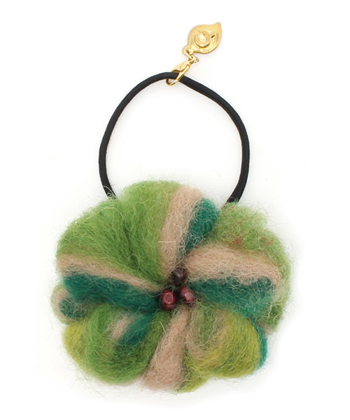 チャイハネ（チャイハネ）の「【チャイハネ】モフアヘアゴム（ヘアゴム・レディース・カラフル/その他1/レッド/ブルー/グリーン/ライトブルー/ピンク/ライトグリーン・FREE）」の2枚目の写真