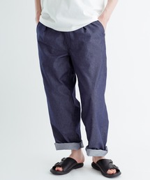 ADAM ET ROPE' | 【ライトテックデニム】接触冷感 ワイドイージーパンツ/UNISEX(デニムパンツ)