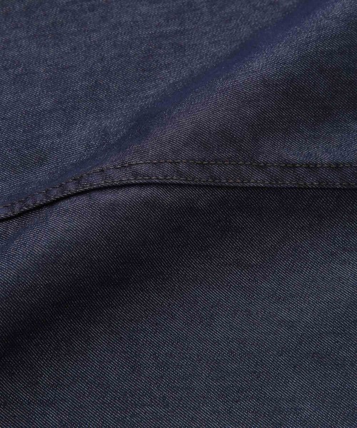 ADAM ET ROPE'(アダムエロペ)の「【ライトテックデニム】接触冷感ワイドイージーパンツ/UNISEX(デニムパンツ・メンズ・ブラック/ネイビー系・M/L)」の11枚目の写真