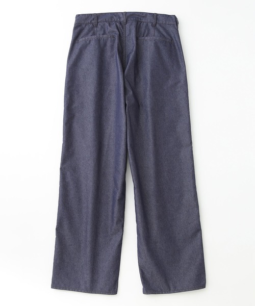 ADAM ET ROPE'(アダムエロペ)の「【ライトテックデニム】接触冷感ワイドイージーパンツ/UNISEX(デニムパンツ・メンズ・ブラック/ネイビー系・M/L)」の9枚目の写真