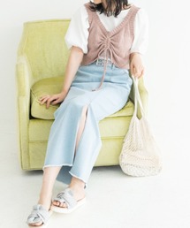 Mysa&Liina | デニムタイトロングスカート(デニムスカート)