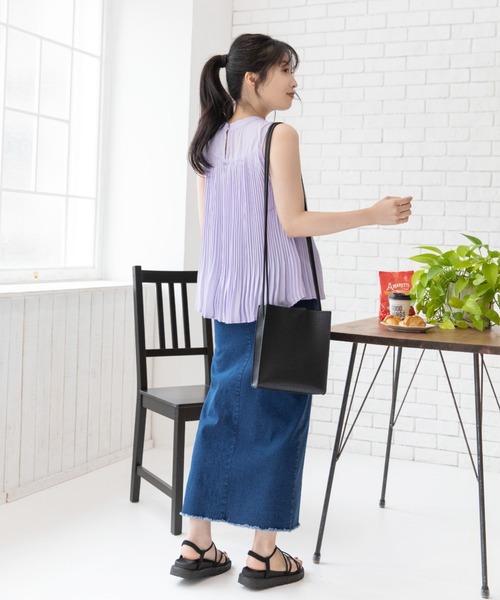 Mysa&Liina（ミーサリーナ）の「デニムタイトロングスカート（デニムスカート・レディース・ブラック/サックスブルー/インディゴブルー・M）」の18枚目の写真