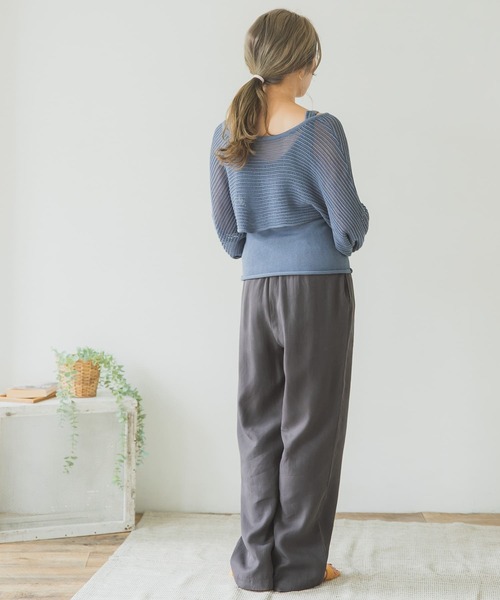 ITEMS URBANRESEARCH（アイテムズ アーバンリサーチ）の「インナーセットショート丈カーディガン（ニット/セーター・レディース・チャコールグレー/ブルー/ベージュ・FREE）」の10枚目の写真