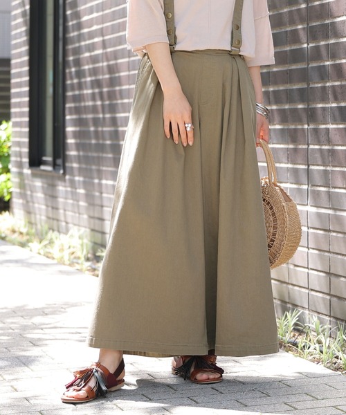 osharewalker（オシャレウォーカー）の「【廃盤】【機能素材】『ツイルガウチョ』（その他パンツ・レディース・カーキ/オフホワイト/ブラック・2/1）」の3枚目の写真