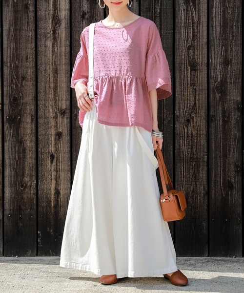 osharewalker（オシャレウォーカー）の「【廃盤】【機能素材】『ツイルガウチョ』（その他パンツ・レディース・カーキ/オフホワイト/ブラック・2/1）」の9枚目の写真