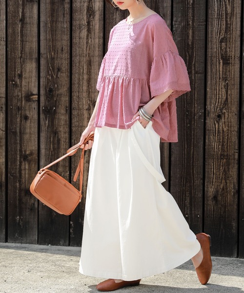 osharewalker（オシャレウォーカー）の「【廃盤】【機能素材】『ツイルガウチョ』（その他パンツ・レディース・カーキ/オフホワイト/ブラック・2/1）」の10枚目の写真