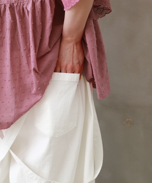 osharewalker（オシャレウォーカー）の「【廃盤】【機能素材】『ツイルガウチョ』（その他パンツ・レディース・カーキ/オフホワイト/ブラック・2/1）」の12枚目の写真