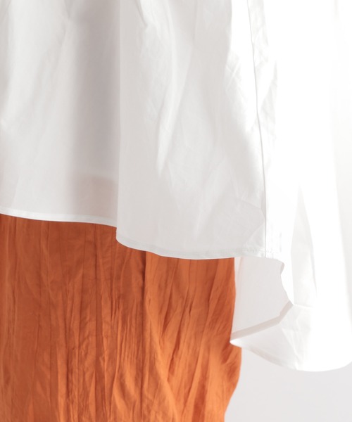 Andemiu（アンデミュウ）の「ギャザーノースリーブブラウス951766（Tシャツ/カットソー・レディース・ライトブルー/ブラック/オフホワイト・FREE）」の22枚目の写真