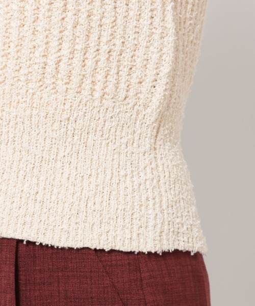 JEANASIS（ジーナシス）の「アソートファンシーニットNS/954593（ベスト・レディース・アイボリー/ブラック/オレンジ系その他2・FREE）」の9枚目の写真