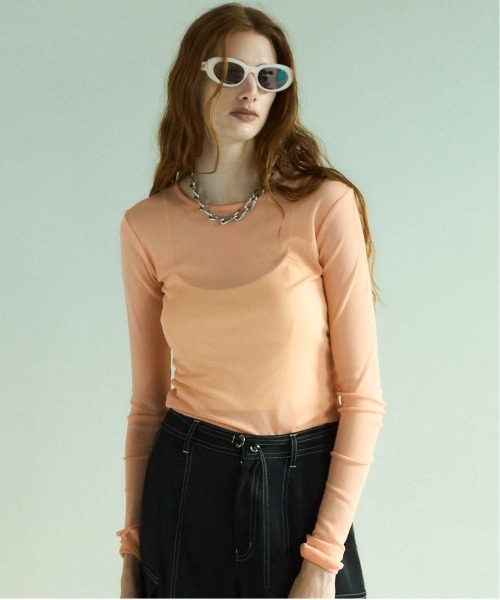 美品✨MAISON SPECIAL　プレミアムパワーメッシュクルートップス Premium Power Mush Crew Top/プレミアムパワーメッシュクルー