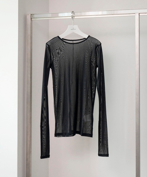 MAISON SPECIAL（メゾンスペシャル）の「【PRE-ORDER】Premium Power Mush Crew Top/プレミアムパワーメッシュクルートップス（Tシャツ/カットソー・レディース・ブラック/アイボリー/グリーン/ブルー/オレンジ/イエロー/ブラウン/ピンク/オレンジ系・FREE）」の22枚目の写真