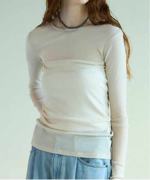 美品✨MAISON SPECIAL　プレミアムパワーメッシュクルートップス Premium Power Mush Crew Top/プレミアムパワーメッシュクルー
