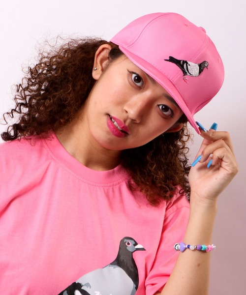 staple(ステイプル)の「STAPLE 刺繍ロゴキャップ(キャップ・メンズ・ブラック/ピンク/ホワイト/ブルー/バイオレット・FREE)」の5枚目の写真